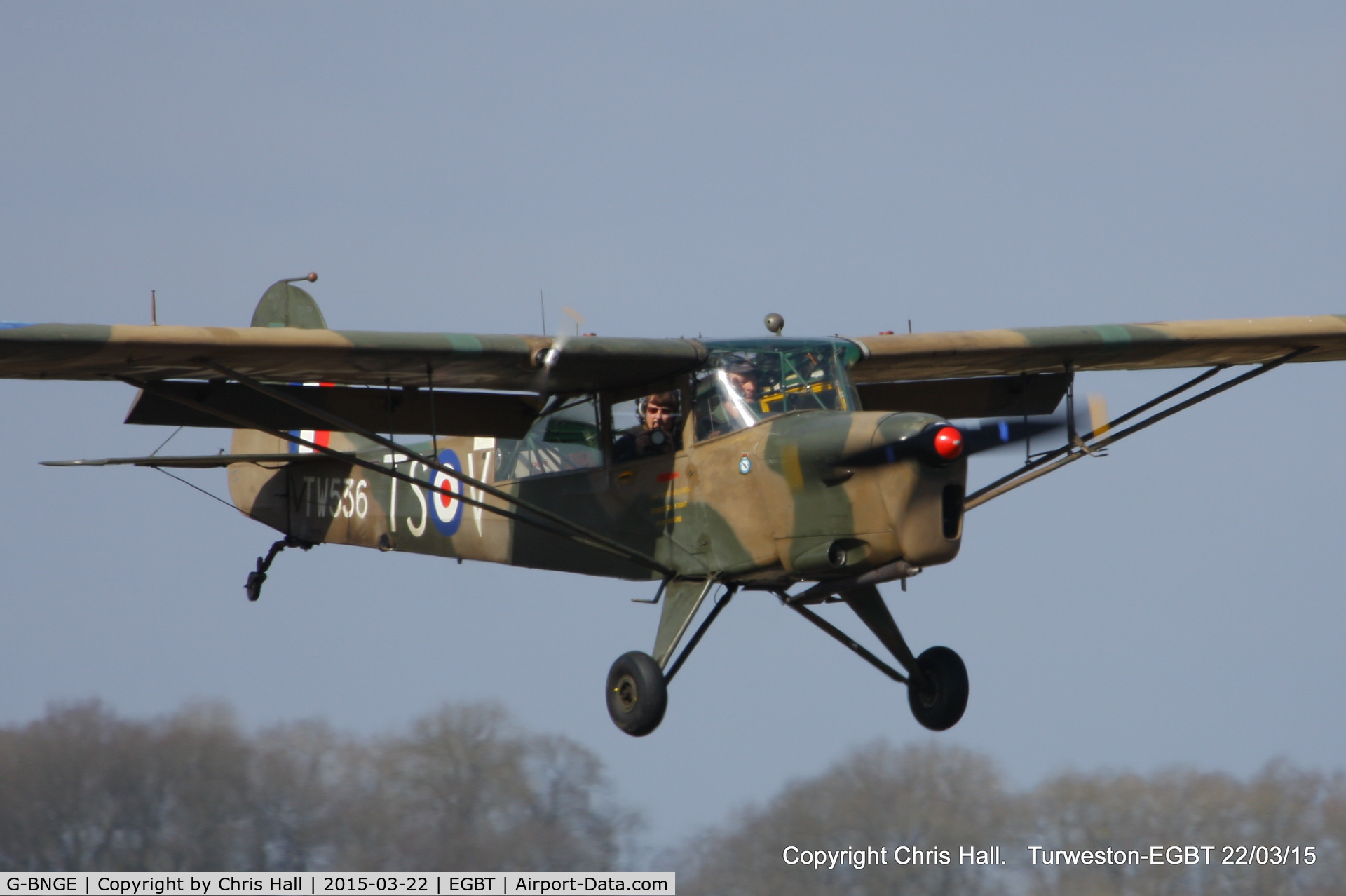 G-BNGE, 1946 Auster AOP.6 C/N 1925, at the Vintage Aircraft Club spring rally