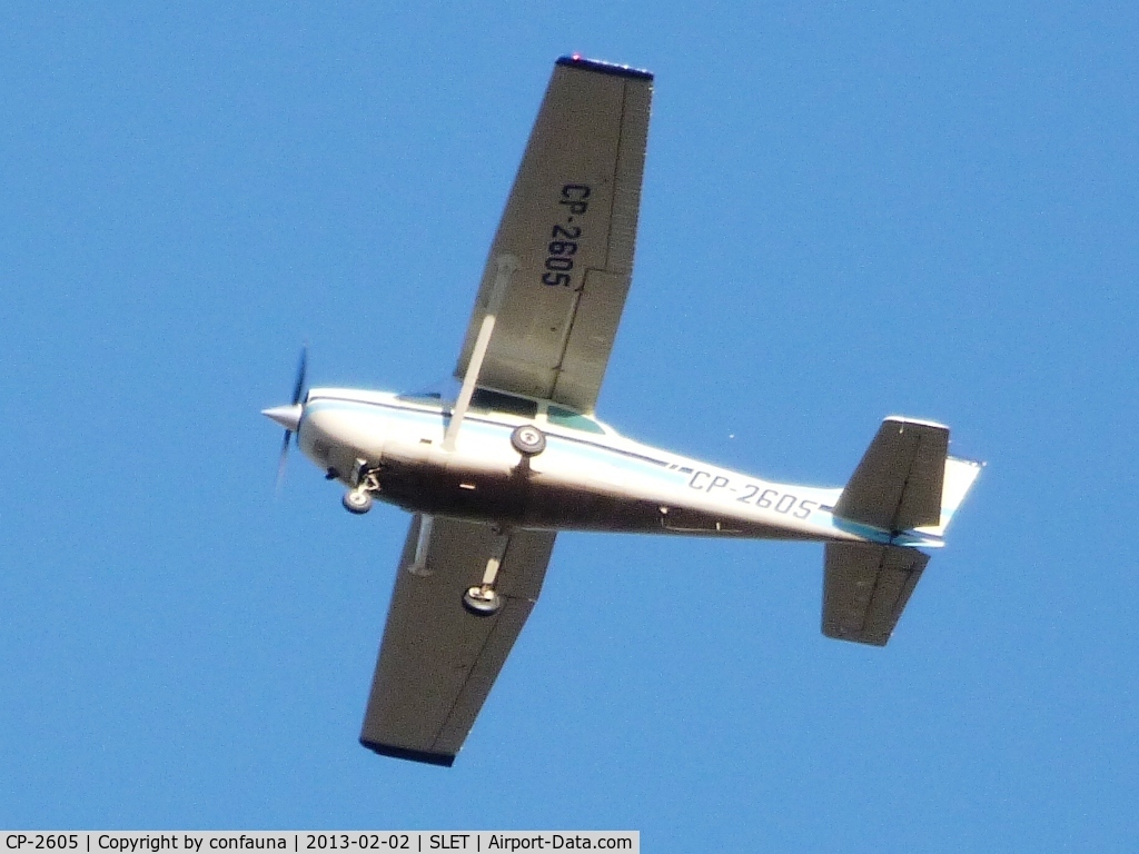 CP-2605, 1977 Cessna 172K Hawk XP Skyhawk C/N R1722139, A Fenix trainer with old paint in 2013