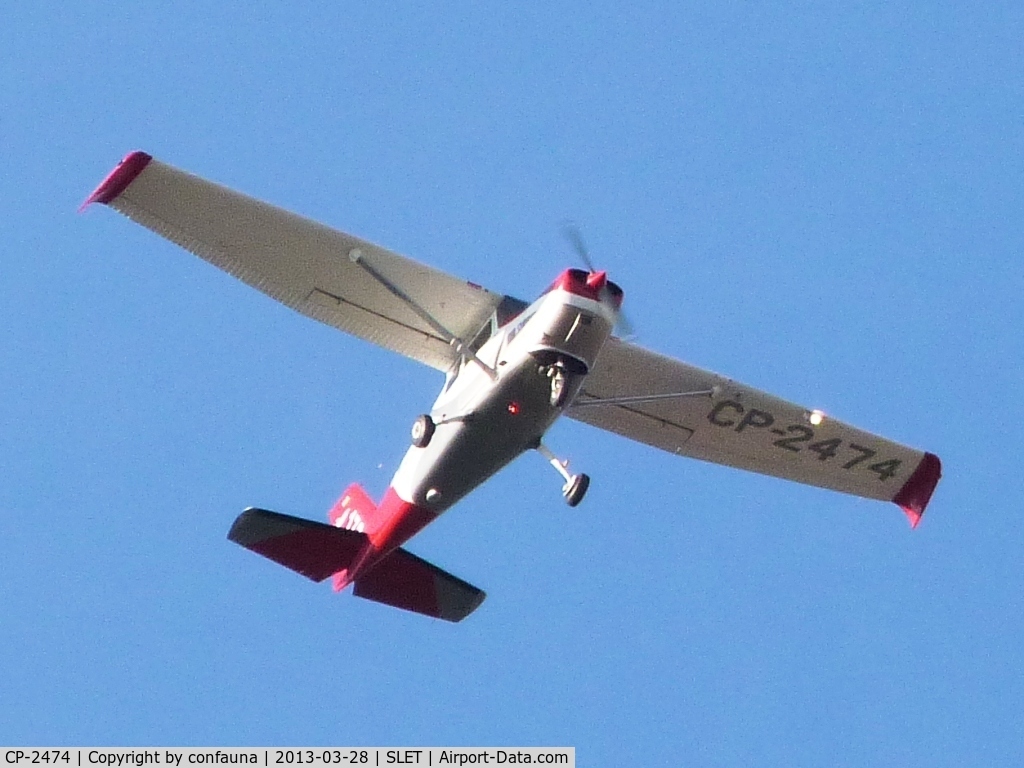 CP-2474, 1961 Cessna 172A C/N 47334, Over Santa Cruz city