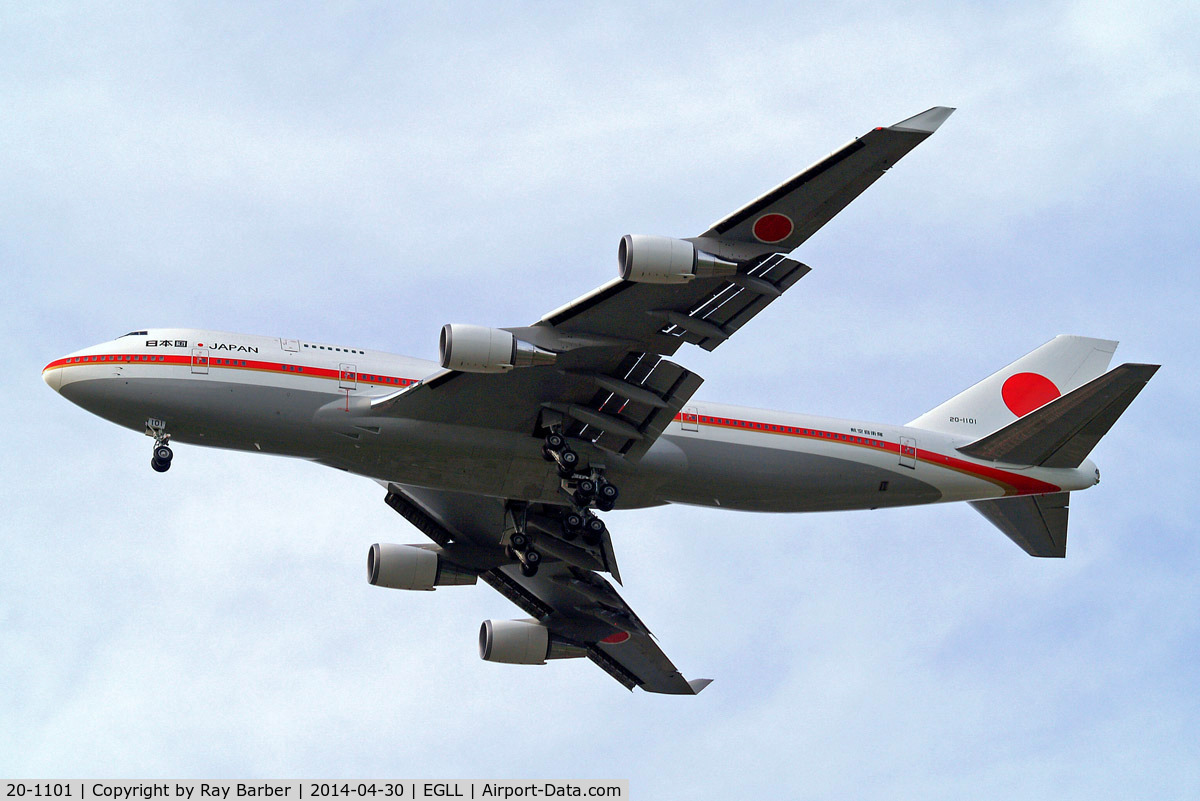 20-1101, 1990 Boeing 747-47C C/N 24730, Boeing 747-47C [24730] (Japanese Air Self Defence Force) Home~G 30/04/2014. On approach 27R.