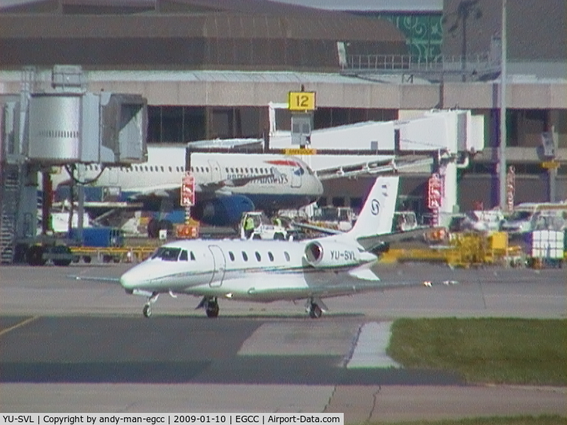 YU-SVL, 2008 Cessna 560XL Citation XLS C/N 560-5772, taxing in for the landmark exc ramp