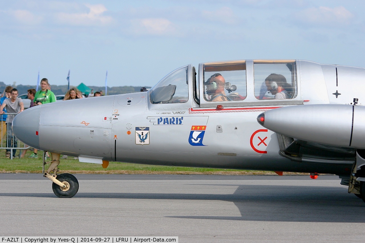 F-AZLT, Morane-Saulnier MS.760 Paris I C/N 32, Morane-Saulnier MS-760A, Morlaix-Ploujean airport (LFRU-MXN) air show in september 2014