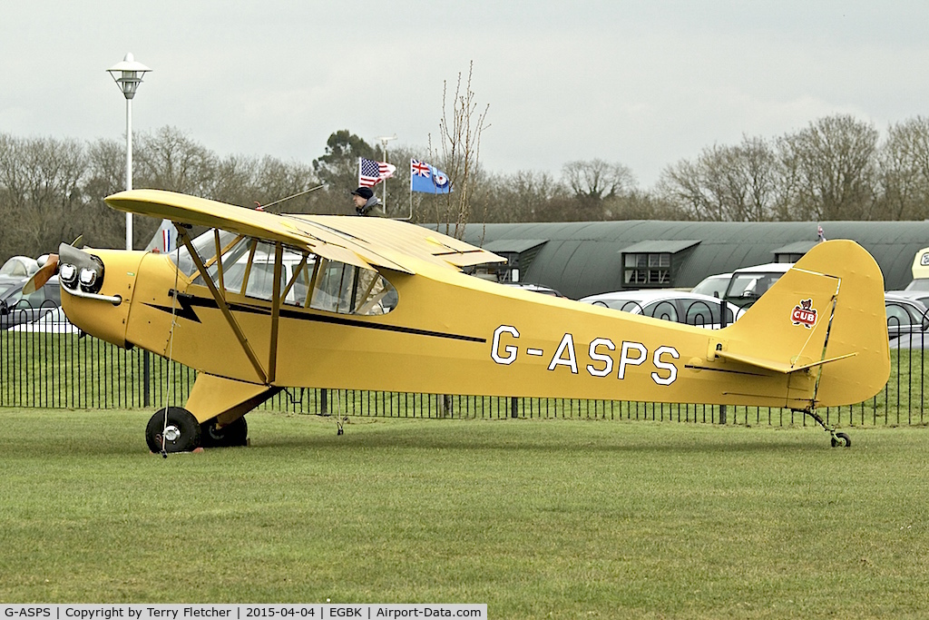 G-ASPS, 1947 Piper J3C-90 Cub C/N 22809, At Sywell in April 2015