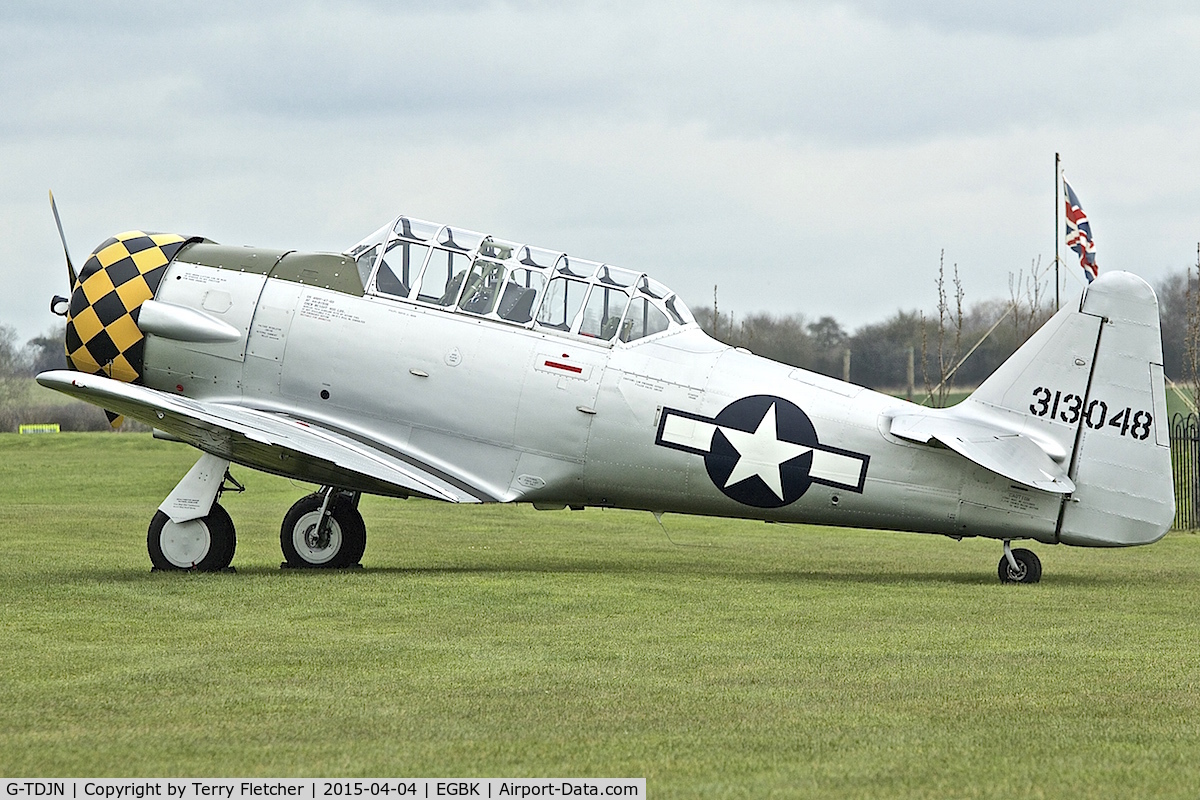 G-TDJN, 1944 North American AT-6D Texan C/N 121-42228, At Sywell in April 2015