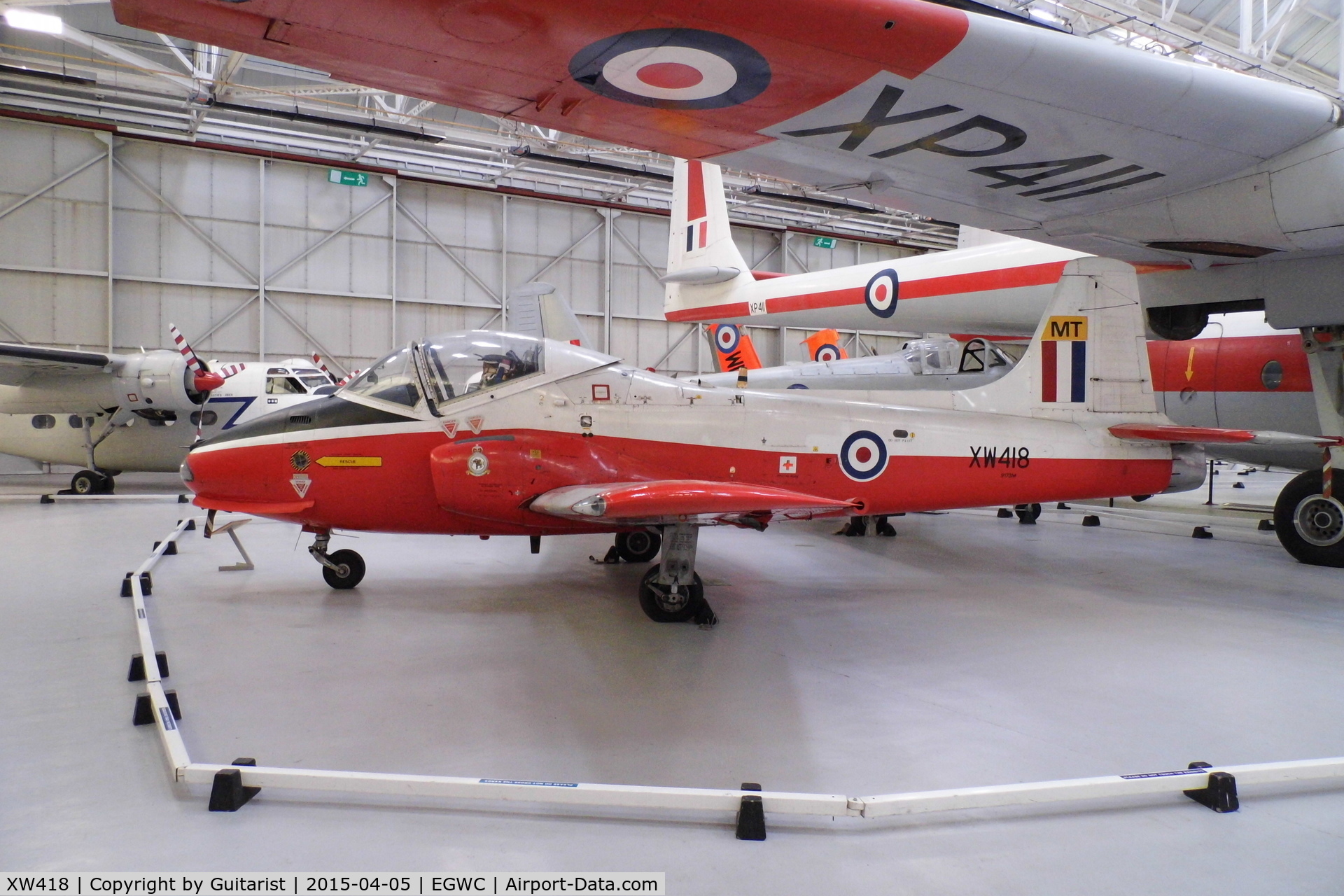 XW418, 1972 BAC 84 Jet Provost T.5A C/N EEP/JP/1040, Cosford Air Museum