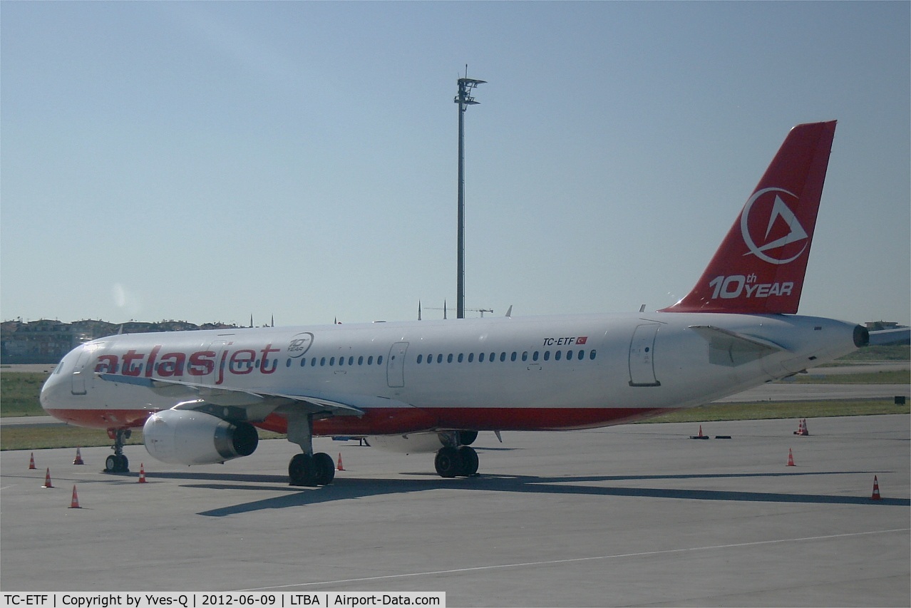 TC-ETF, 2001 Airbus A321-231 C/N 1438, Airbus A321-231, Parking area, Istanbul Atatürk Airport (LTBA-IST)