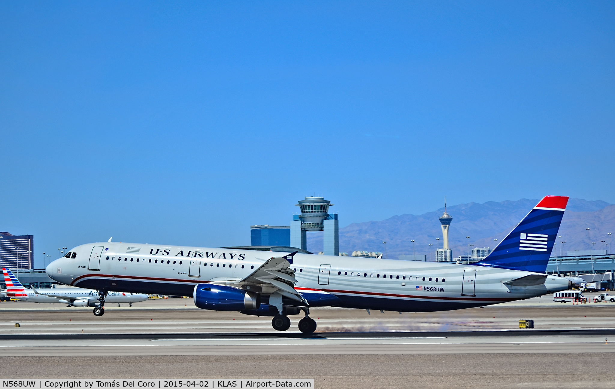 N568UW, 2013 Airbus A321-231 C/N 5751, N568UW US Airways 2013 Airbus A321-231 - cn 5751

Las Vegas - McCarran International Airport (LAS / KLAS)
USA - Nevada April 2, 2015
Photo: Tomás Del Coro