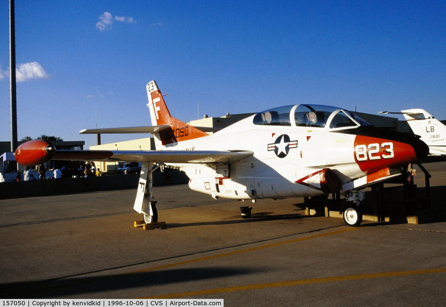 157050, Rockwell T-2C Buckeye C/N 332-21, Copied from slide. Now at Pima.