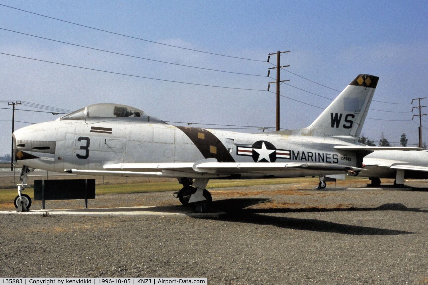 135883, North American F-1C Fury C/N 194-110, Copied from slide.