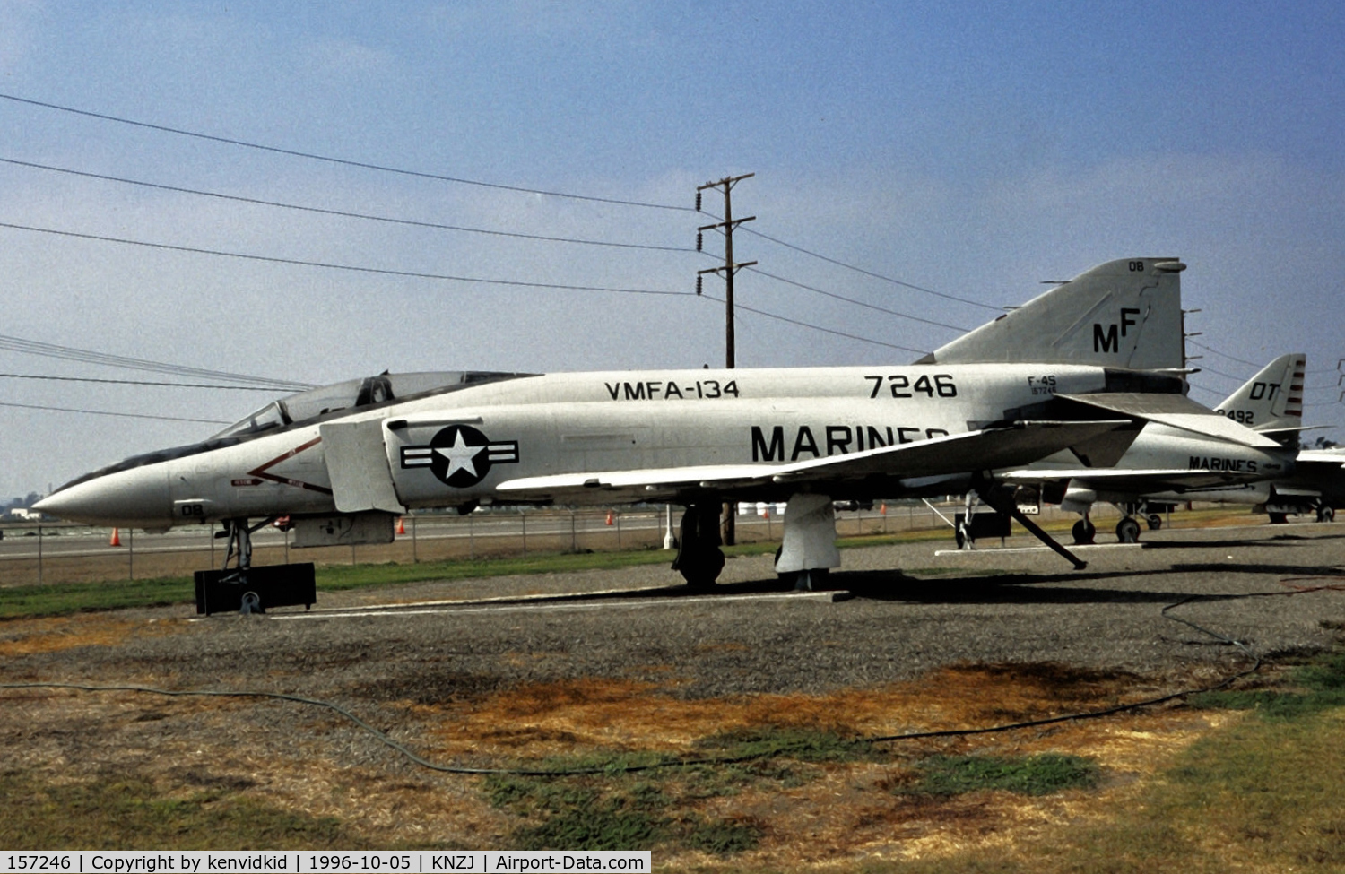 157246, McDonnell F-4J Phantom II C/N 3615, Copied from slide.
