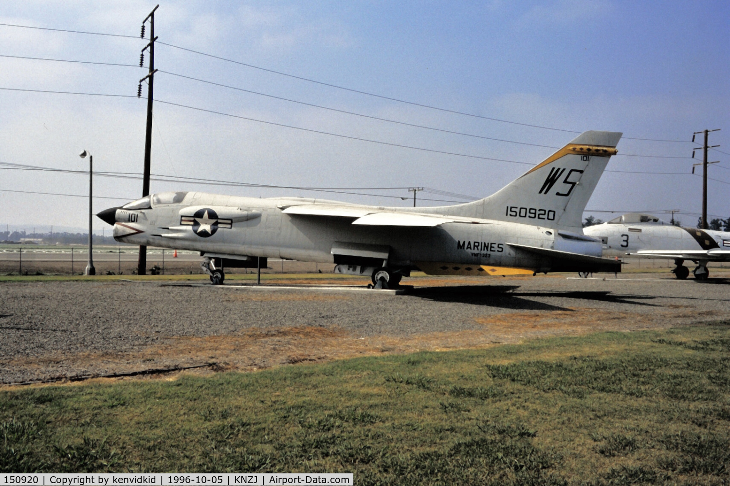 150920, Vought F-8E Crusader C/N 1205, Copied from slide.