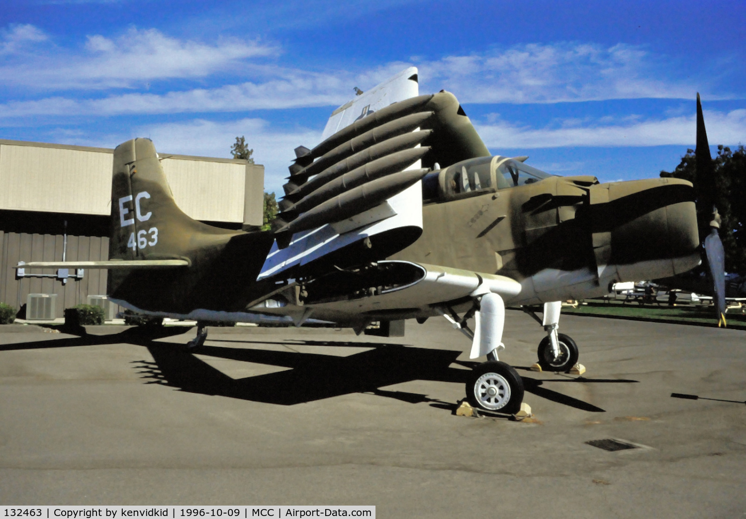 132463, Douglas A-1E Skyraider C/N 9480, Copied from slide.