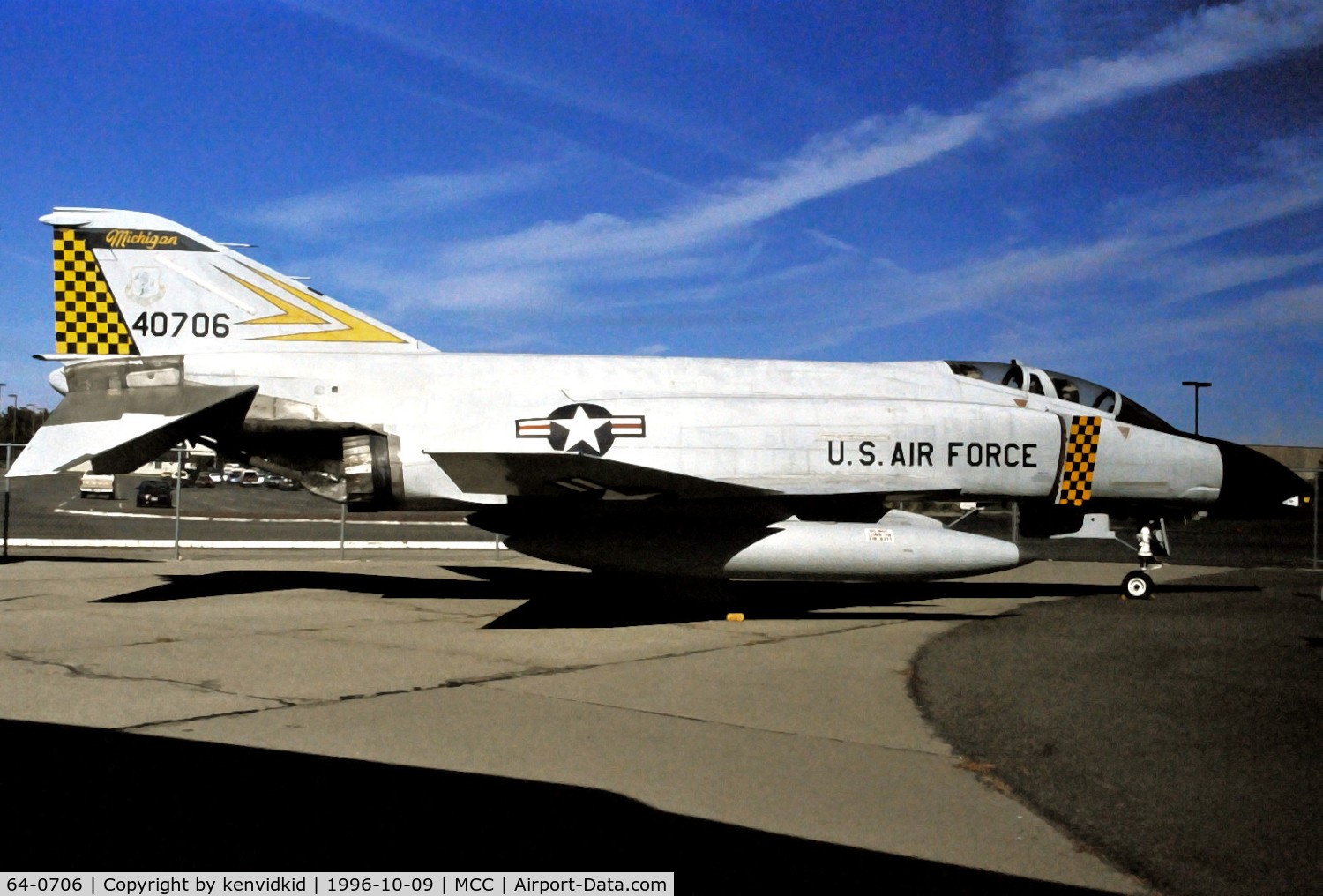 64-0706, 1964 McDonnell F-4C-22-MC Phantom II C/N 957, Copied from slide.