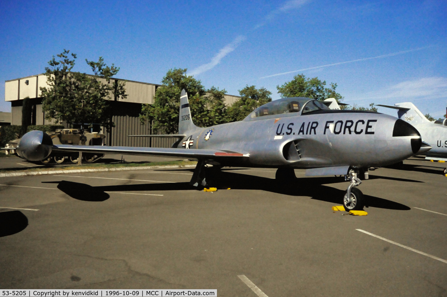 53-5205, 1953 Lockheed T-33A-1-LO Shooting Star C/N 580-8544, Copied from slide.