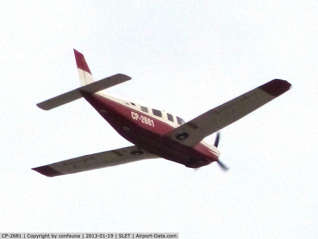 CP-2681, Piper PA-32R-301 Saratoga C/N Not found CP-2681, Leaving SLET
