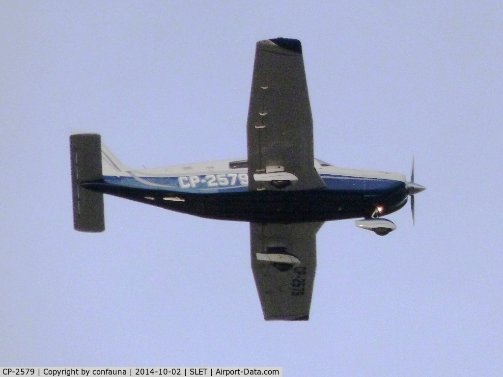 CP-2579, Piper PA-32-301FT 6X Saratoga C/N 3232059, Arriving to SLET