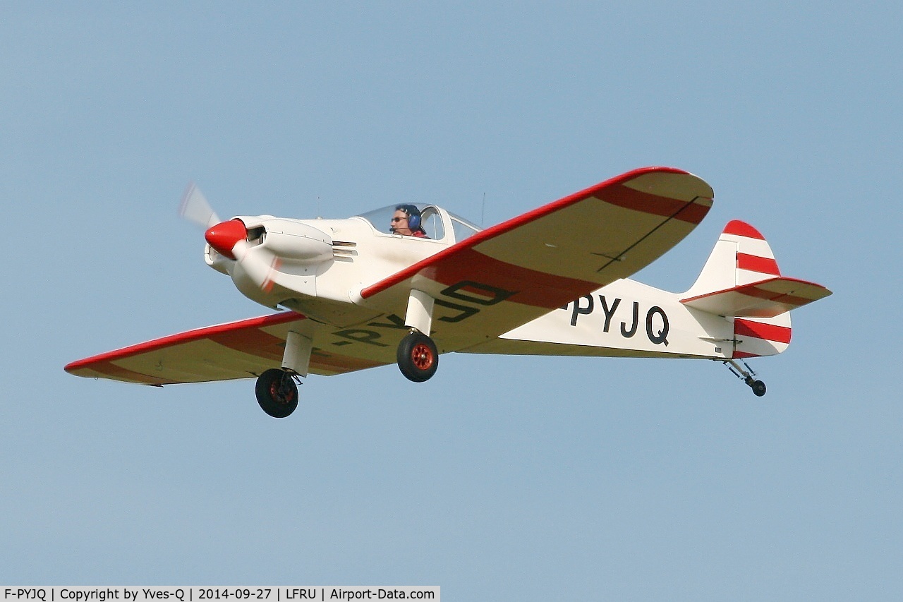 F-PYJQ, 1981 Nicollier HN-433 Menestrel C/N 02, Nicollier HN-433 Menestrel, Solo display, Morlaix-Ploujean airport (LFRU-MXN) air show in september 2014