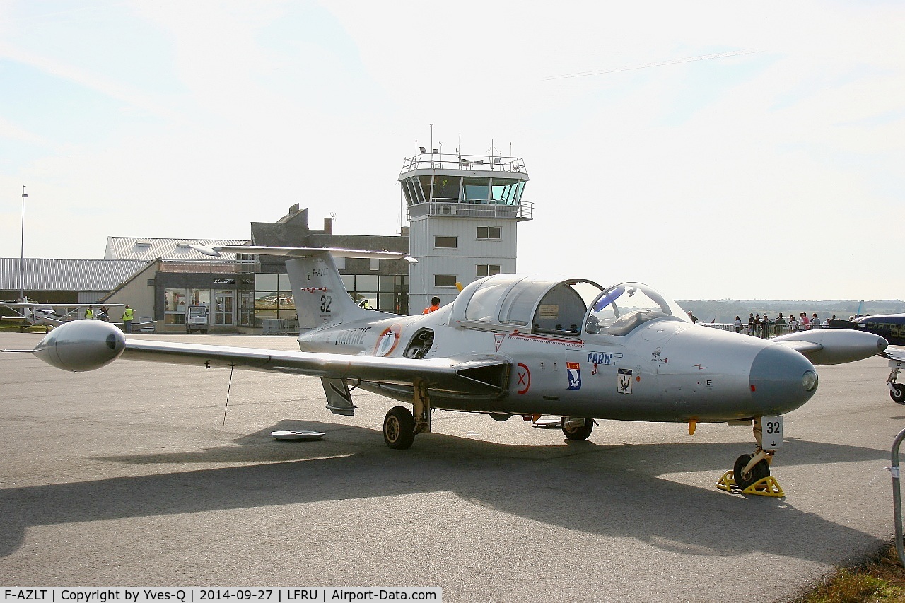 F-AZLT, Morane-Saulnier MS.760 Paris I C/N 32, Morane-Saulnier MS-760A, Static display, Morlaix-Ploujean airport (LFRU-MXN) air show in september 2014