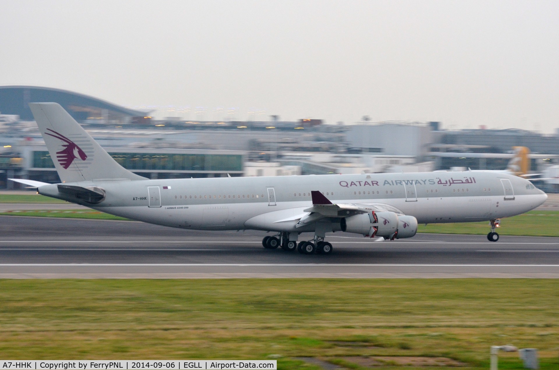 A7-HHK, 1993 Airbus A340-211 C/N 026, Qatar Airways disguise for this VIP transport operated by Qatar Amiri Flight