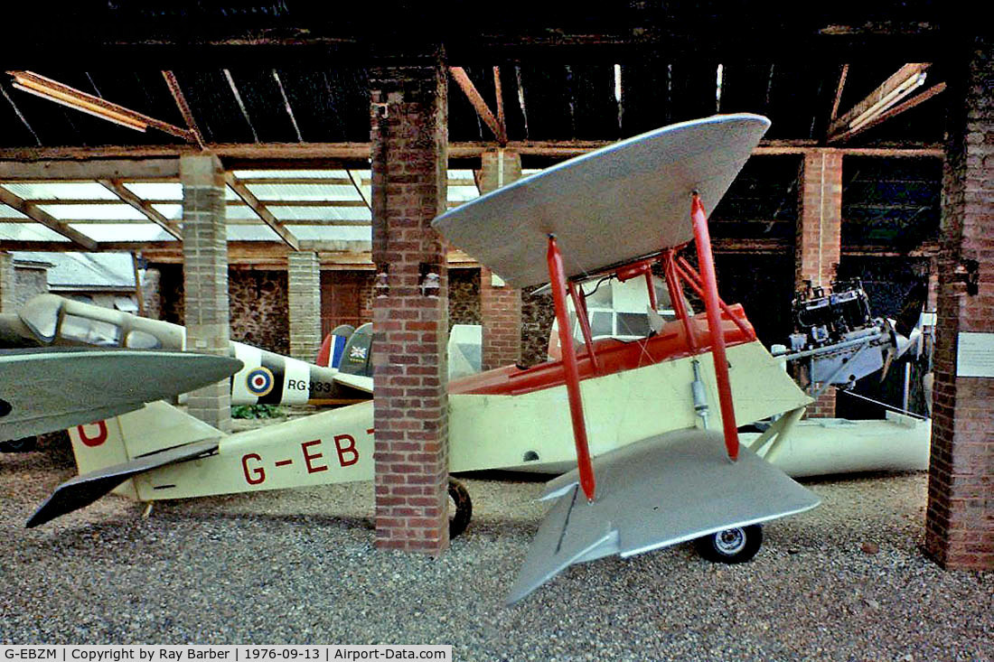 G-EBZM, Avro 594 Avian IIIA C/N 160, Avro 594 Avian IIIA [R3/CN/160] Torbay Aircraft Museum Paignton~G 13/09/1976