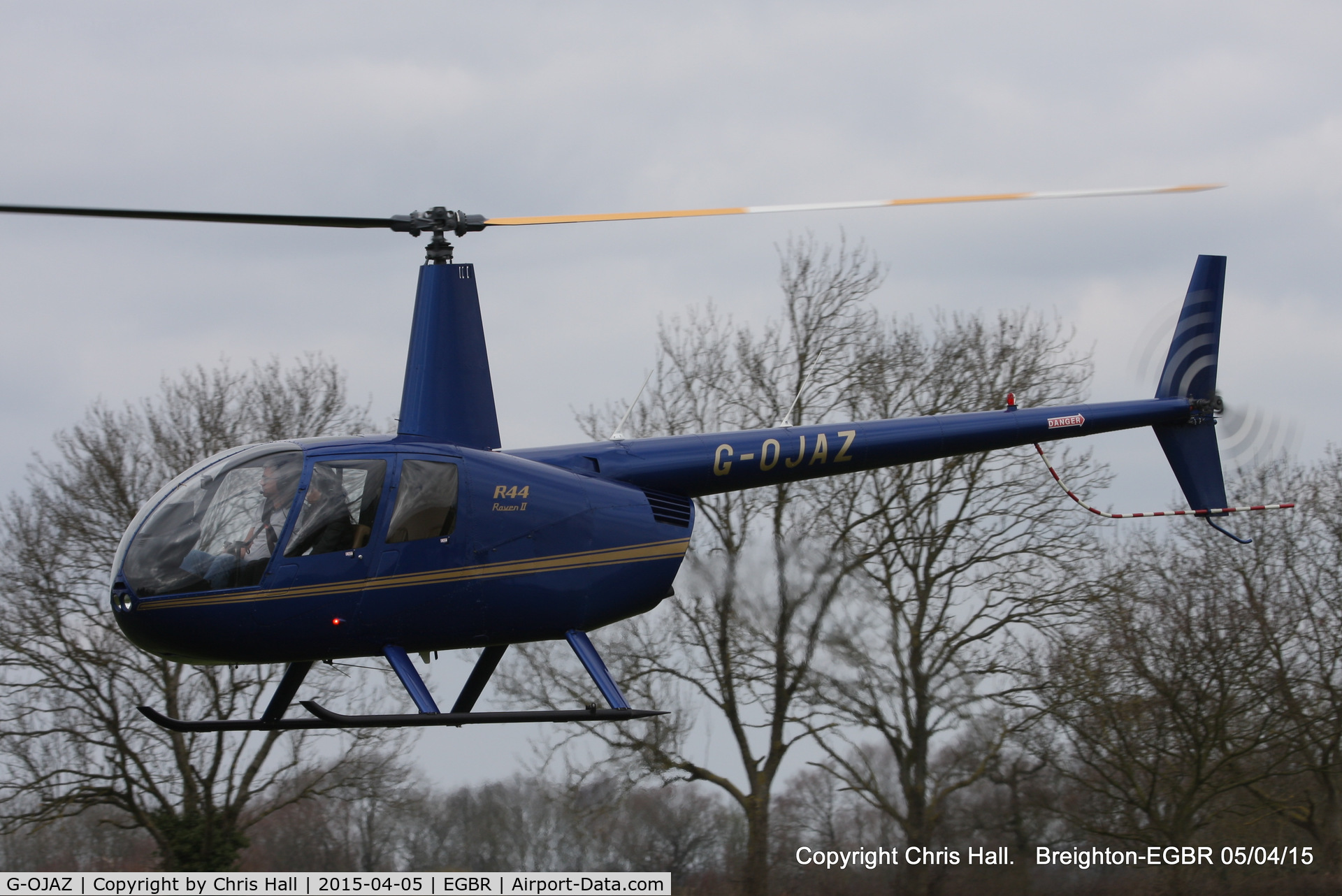 G-OJAZ, 2006 Robinson R44 Raven II C/N 11216, at the Easter Homebuilt Aircraft Fly-in