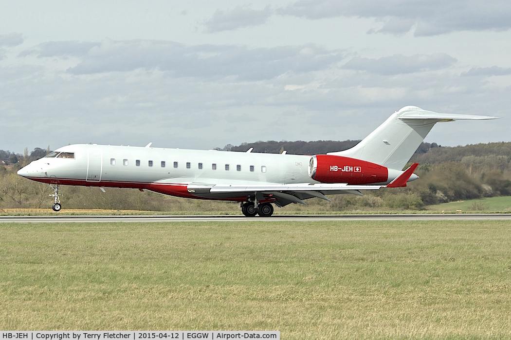 HB-JEH, Bombardier BD-700-1A10 Global Express C/N 9523, Bombardier BD-700-1A10 Global Express, c/n: 9523 at Luton