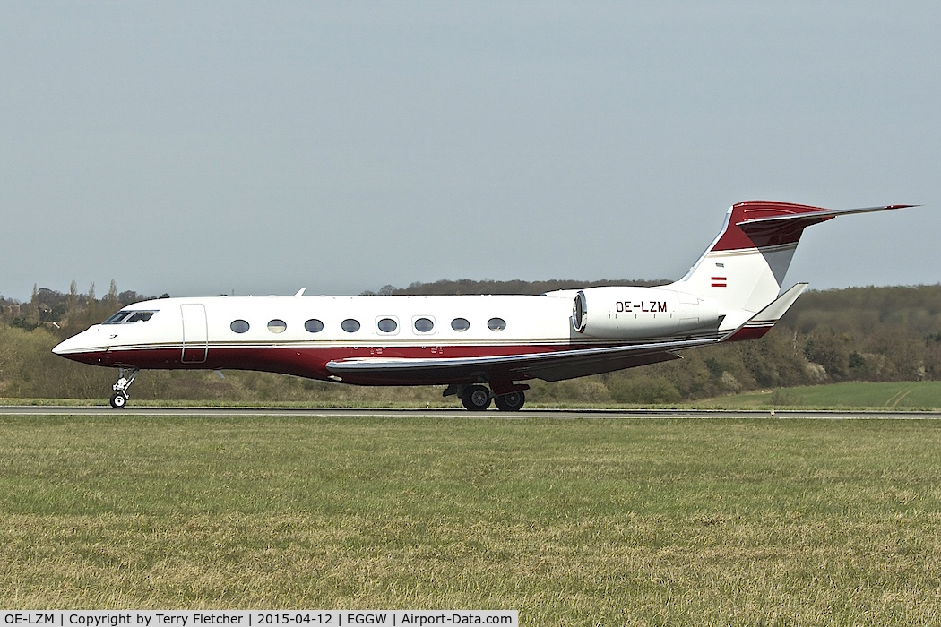 OE-LZM, 2014 Gulfstream Aerospace G650 (G-VI) C/N 6073, 2014 Gulfstream G650, c/n: 6073 at Luton
