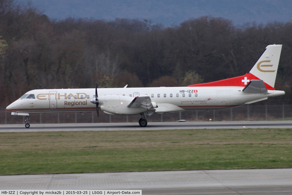 HB-IZZ, 1997 Saab 2000 C/N 2000-048, Taxiing