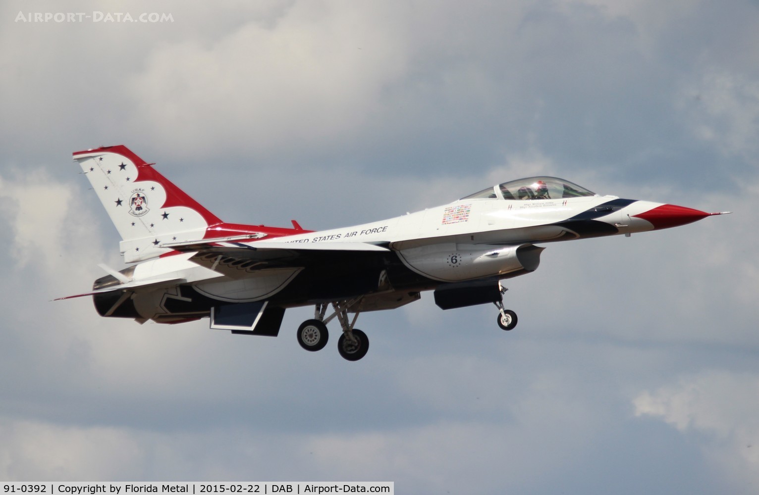 91-0392, 1993 General Dynamics F-16C Fighting Falcon C/N CC-90, Thunderbirds