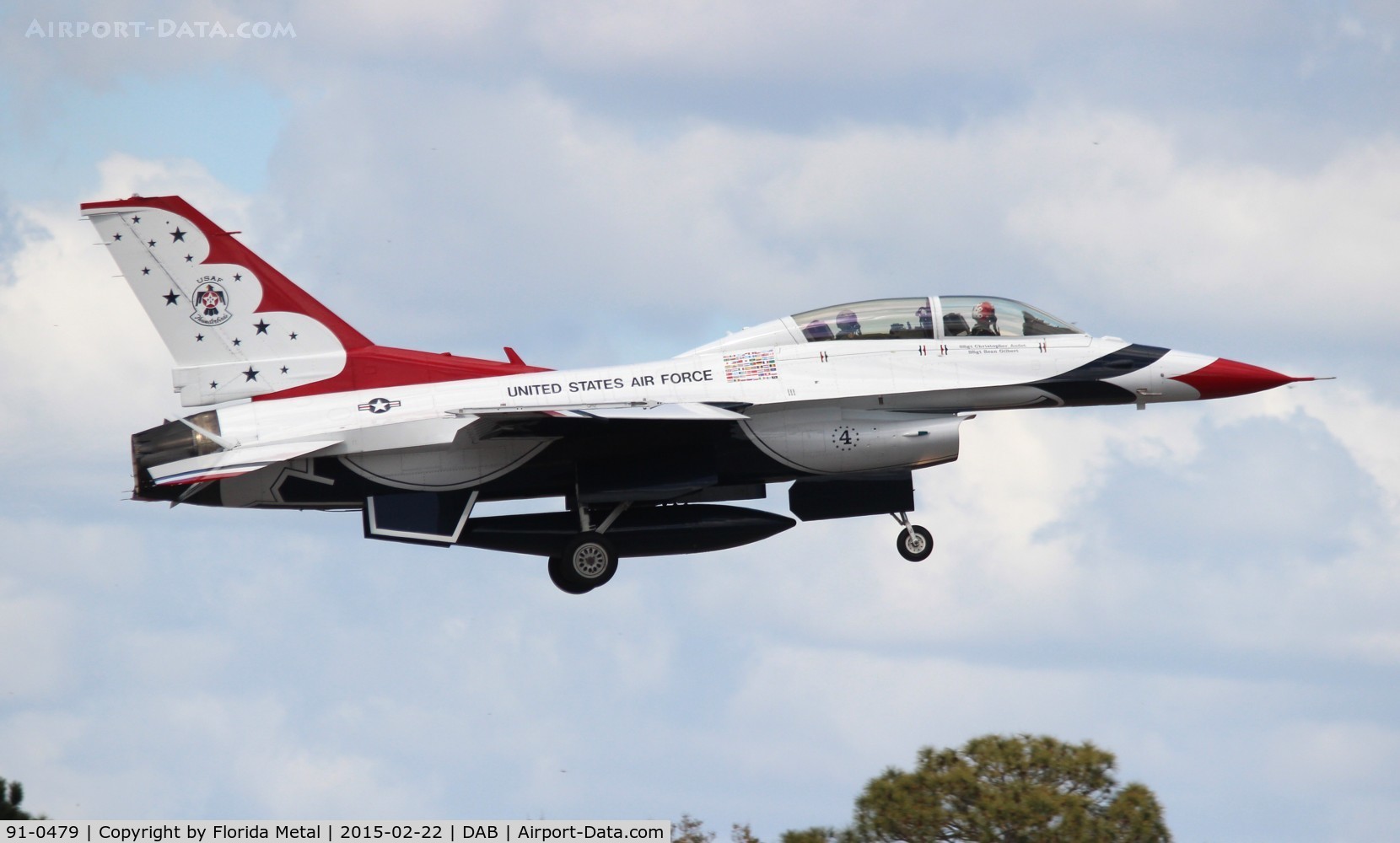 91-0479, 1991 General Dynamics F-16D Fighting Falcon C/N CD-34, Thunderbirds F-16