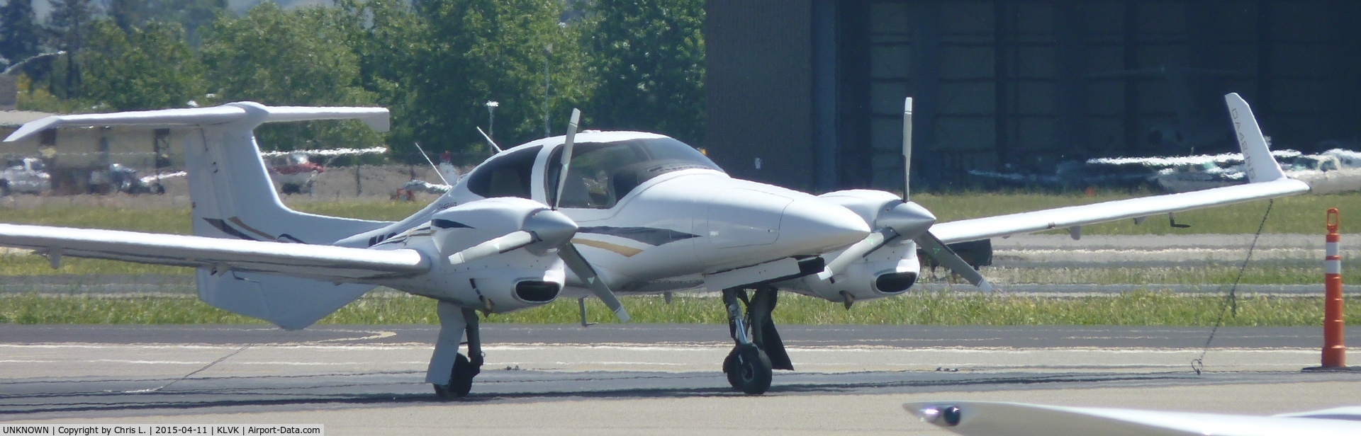 UNKNOWN, Diamond DA-42 Twin Star C/N Unknown, A local Twin Diamond Star sitting on the ramp at Livermore Municipal Airport.