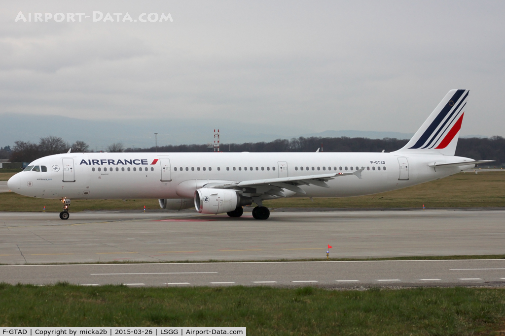 F-GTAD, 1998 Airbus A321-211 C/N 0777, Taxiing