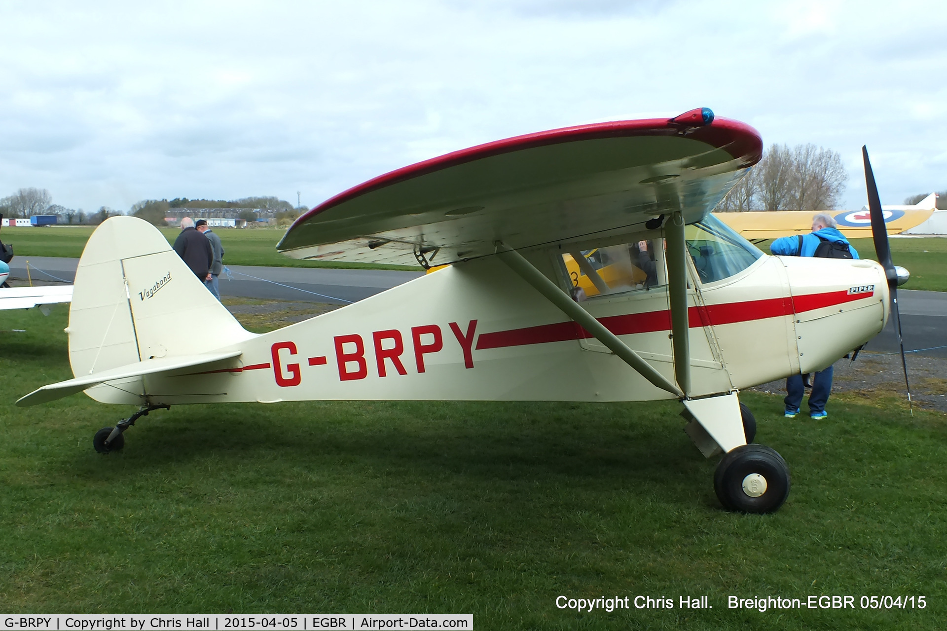 G-BRPY, 1948 Piper PA-15 Vagabond Vagabond C/N 15-141, at the Easter Homebuilt Aircraft Fly-in