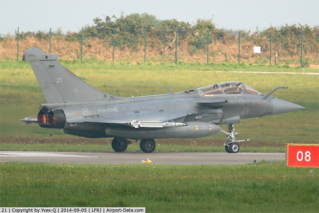 21, Dassault Rafale M C/N 21, Dassault Rafale M, Take-off rwy 08, Landivisiau Naval Air Base (LFRJ)