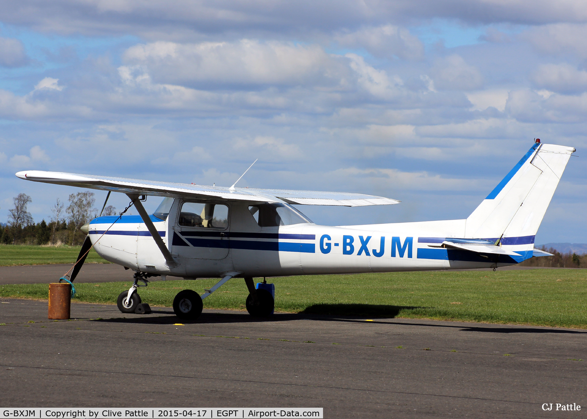 G-BXJM, 1978 Cessna 152 C/N 152-82380, Parked at Perth EGPT