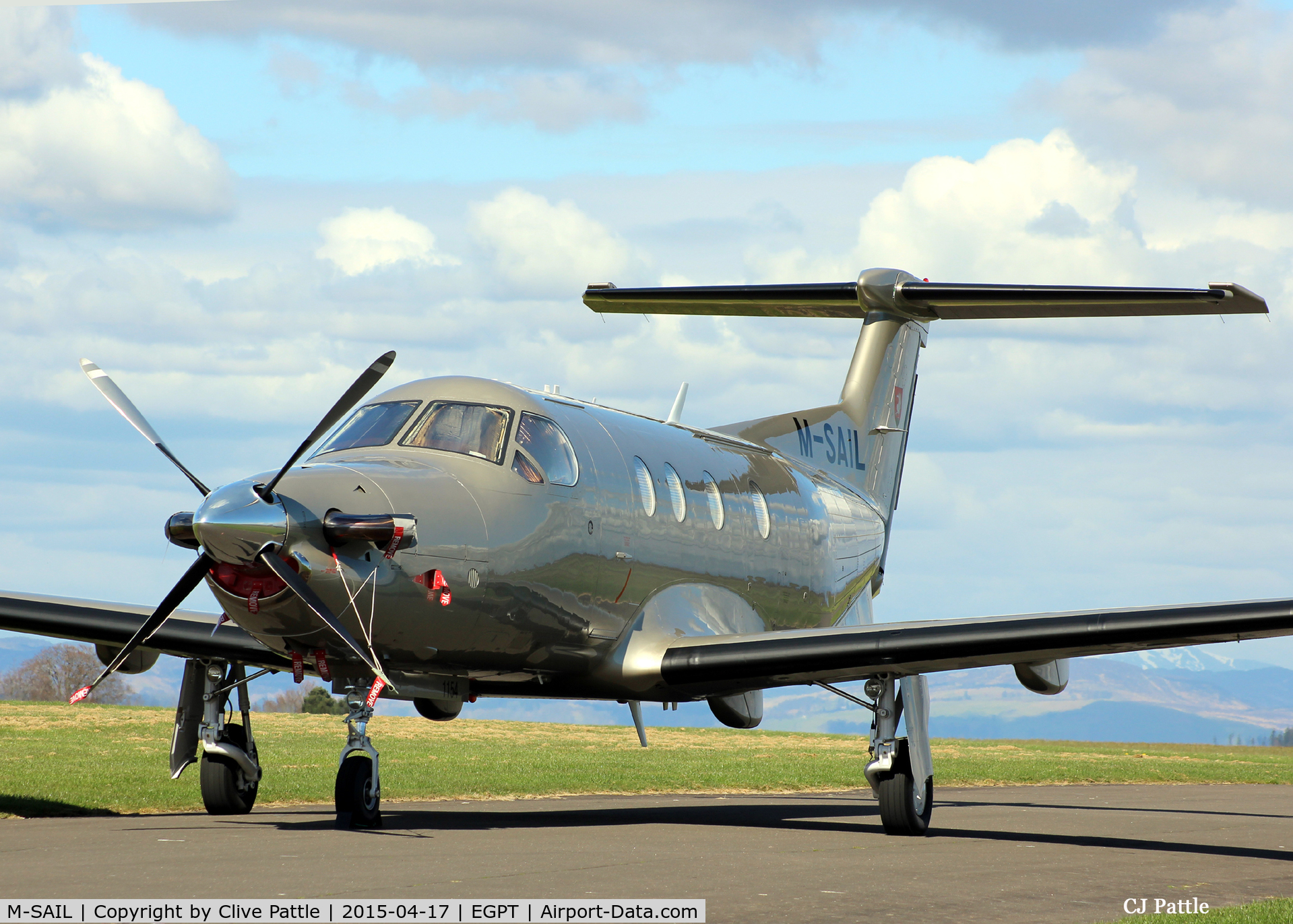 M-SAIL, 2009 Pilatus PC-12/47E C/N 1154, Close-up shot of M-SAIL showing fine detail.