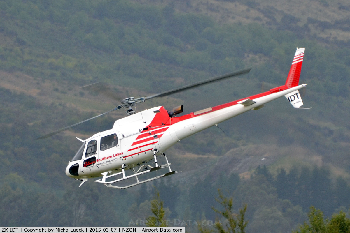 ZK-IDT, Eurocopter AS-350B-3 Ecureuil Ecureuil C/N 7721, At Queenstown