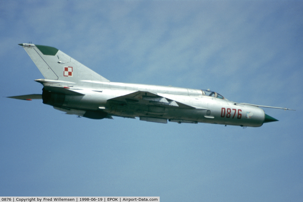 0876, Mikoyan-Gurevich MiG-21bis (L-17) C/N 75080876, 