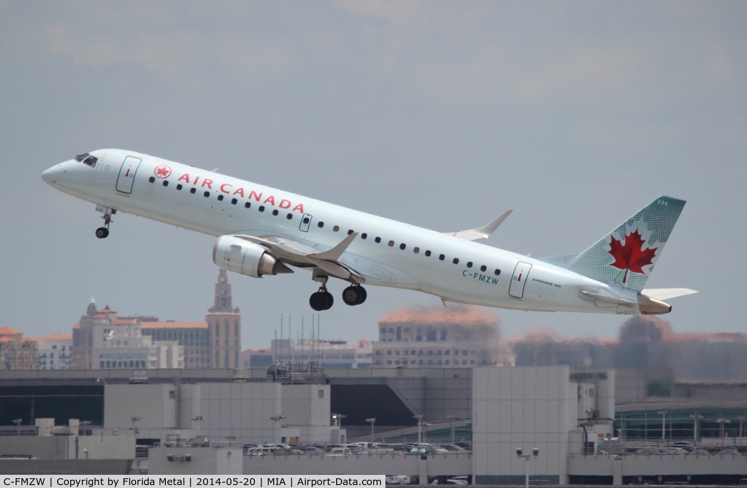 C-FMZW, 2007 Embraer 190AR (ERJ-190-100IGW) C/N 19000124, Air Canada