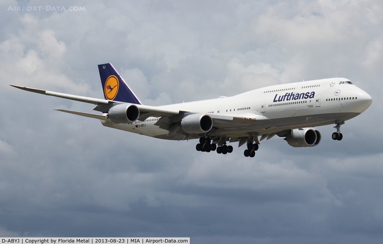 D-ABYJ, 2013 Boeing 747-830 C/N 37834, Lufthansa