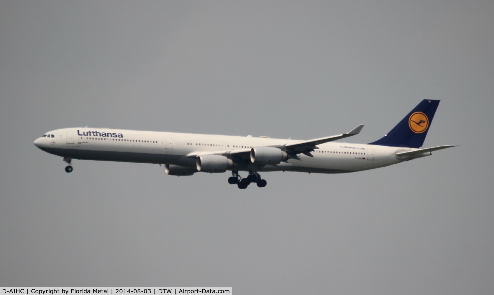 D-AIHC, 2003 Airbus A340-642 C/N 523, Lufthansa A340-600