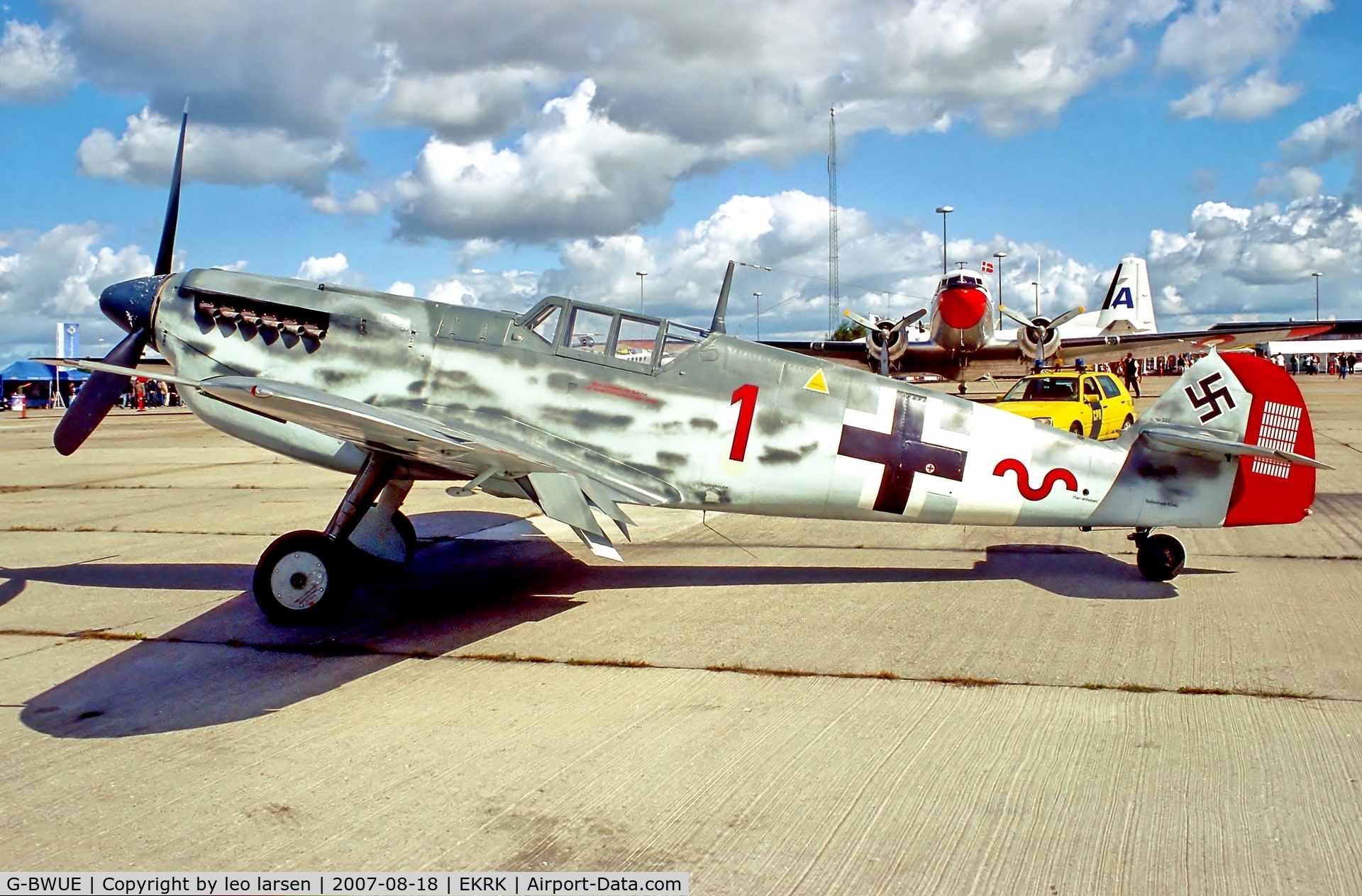 G-BWUE, 1949 Hispano HA-1112-M1L Buchon C/N 172, Roskilde Air Show 18.8.07