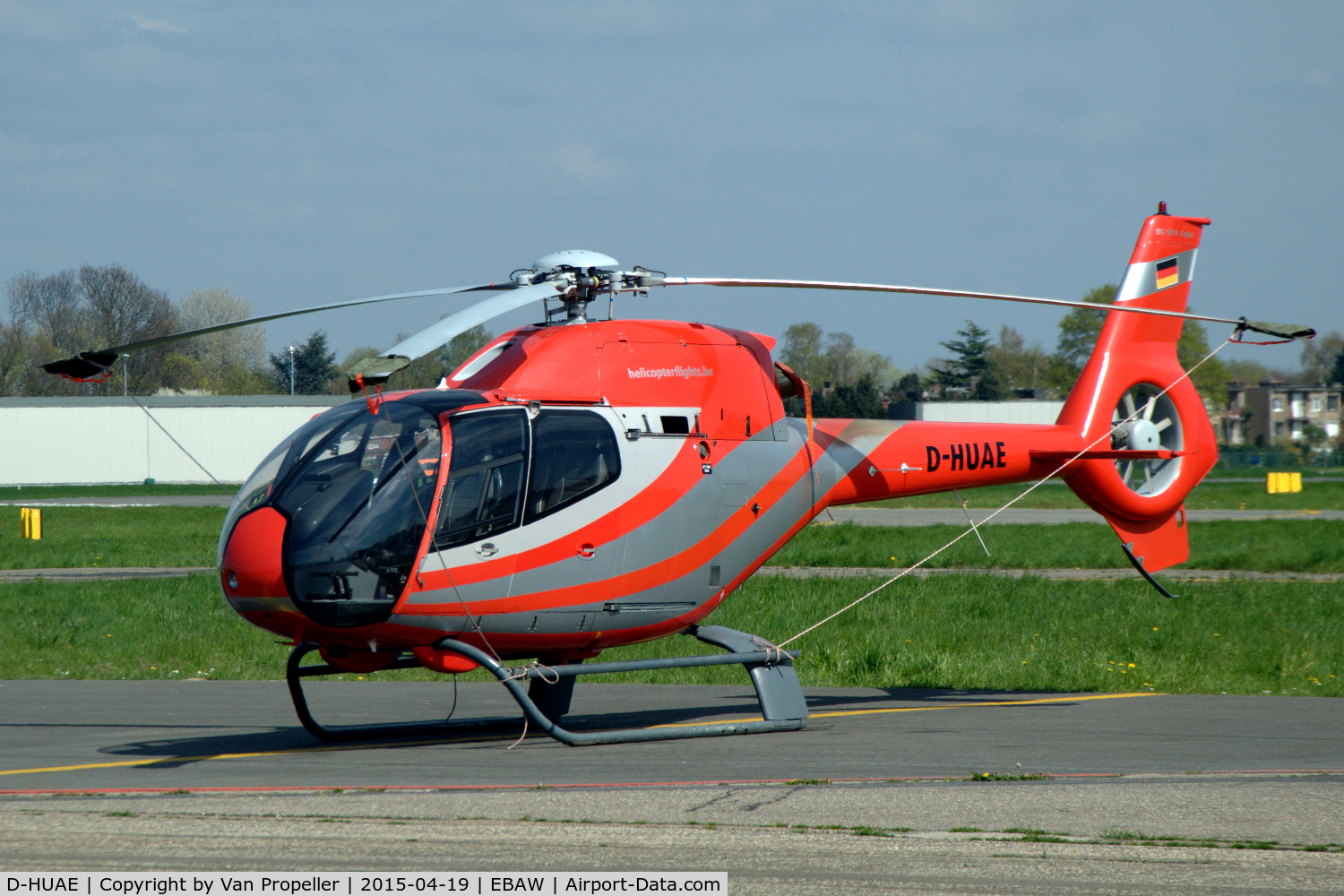 D-HUAE, 2000 Eurocopter EC-120B Colibri C/N 1144, Eurocopter EC-120B helicopter parked at Antwerpen Deurne airport, Belgium