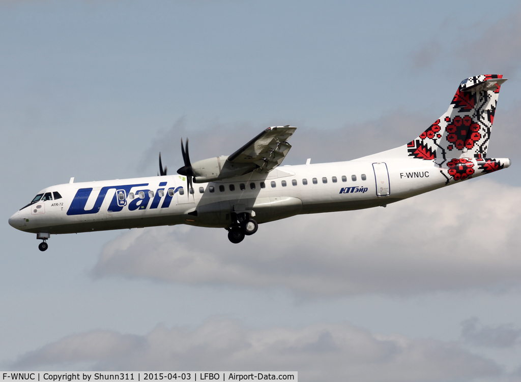 F-WNUC, 2012 ATR 72-500 C/N 1000, C/n 994 - Ex. UR-UTH and for a new operator