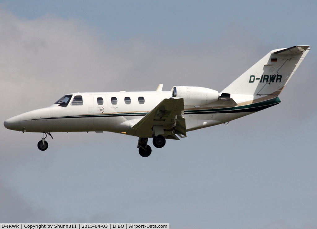 D-IRWR, 1996 Cessna 525 CitationJet CJ1 C/N 525-0118, Landing rwy 32L