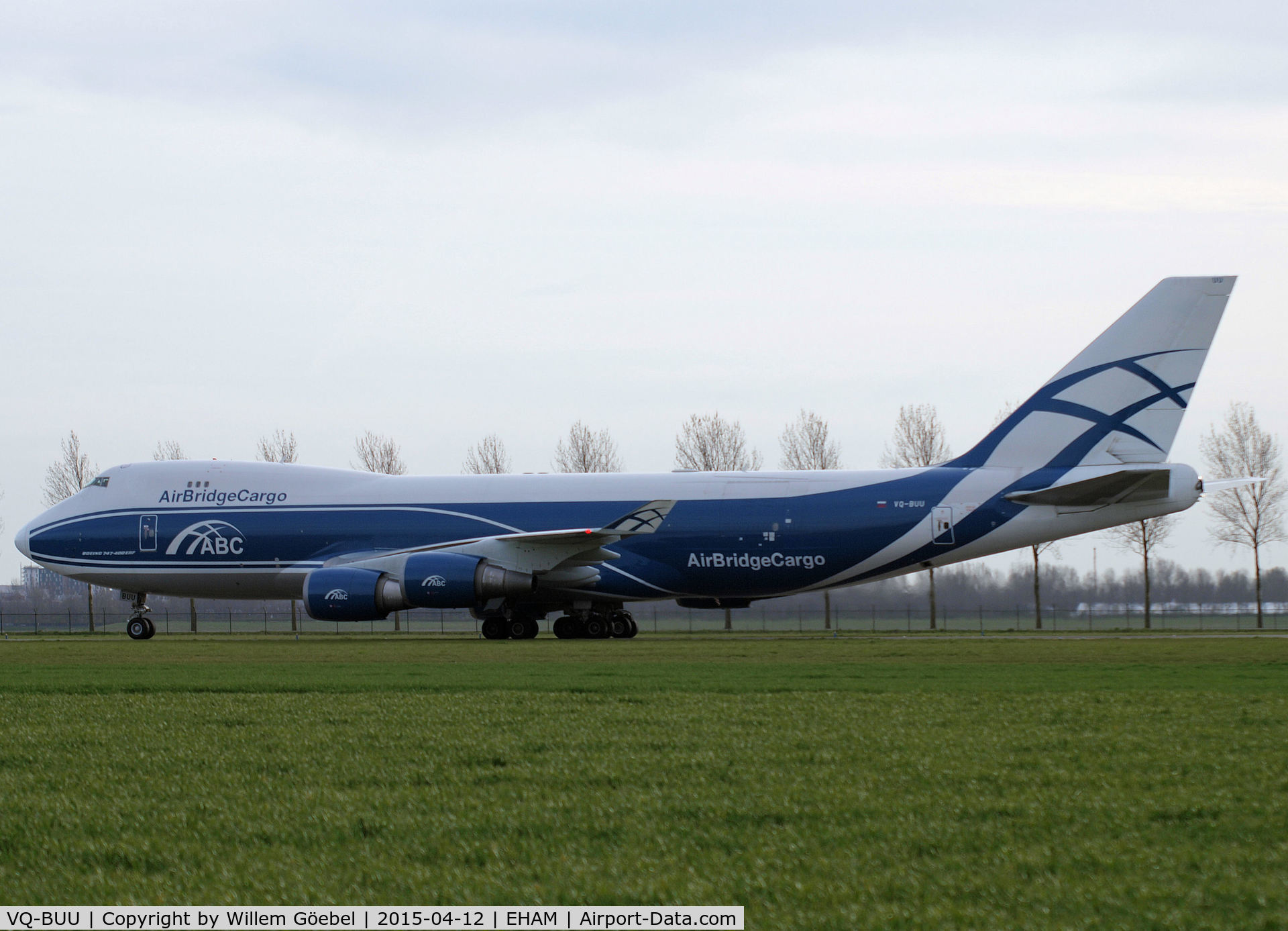 VQ-BUU, 2006 Boeing 747-4EVF/ER/SCD C/N 35170, Taxi to the gate of Schiphol Airport
