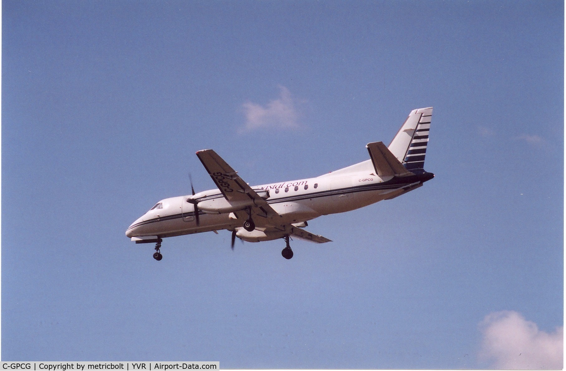 C-GPCG, 1987 Saab 340A C/N 340A-094, Before painting to Pacific Coastal livery