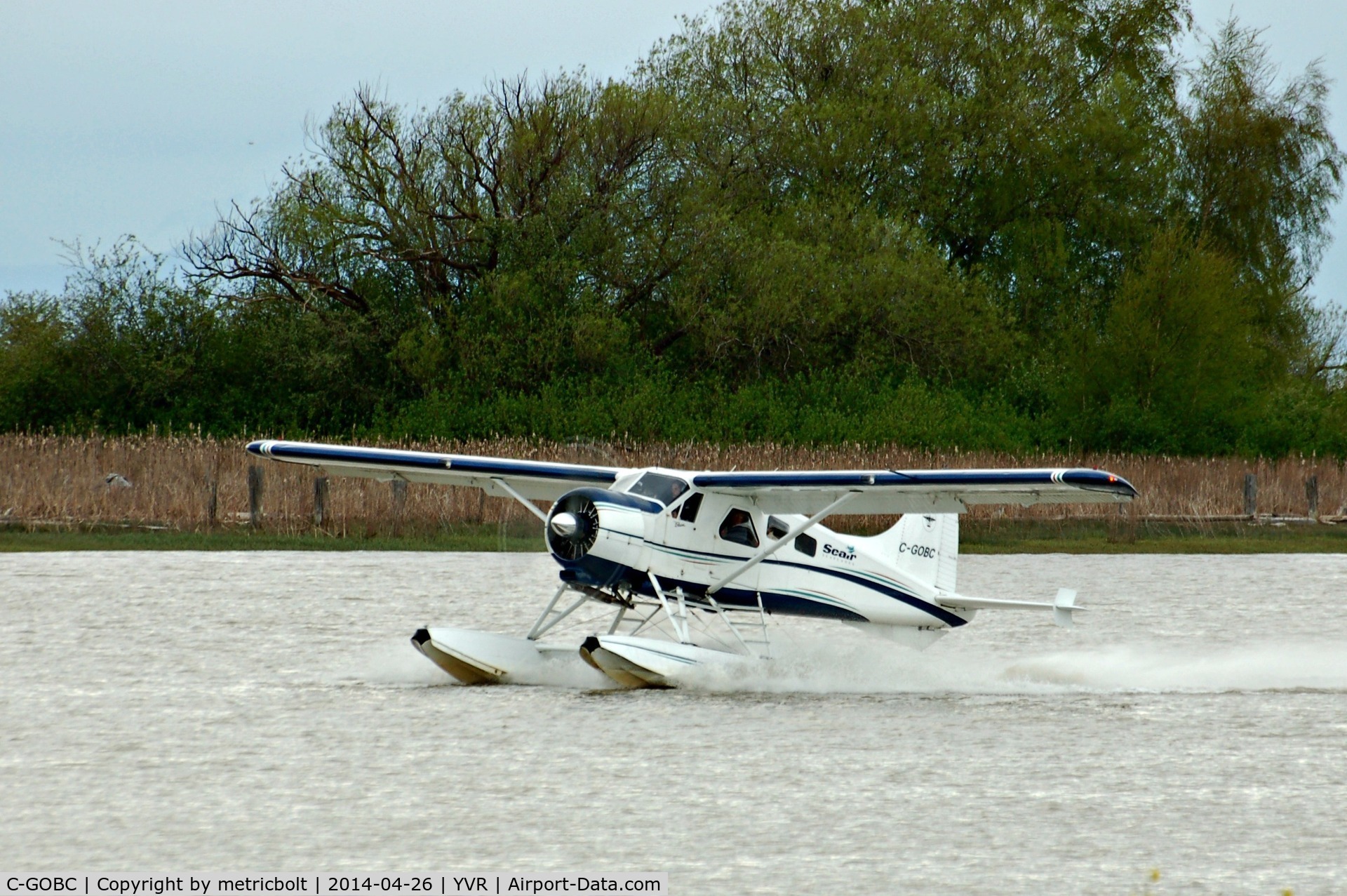 C-GOBC, 1964 De Havilland Canada DHC-2 MK. I C/N 1560, Take off from the Fraser River