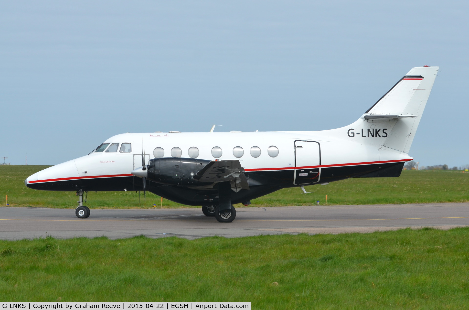 G-LNKS, 1987 British Aerospace BAe-3102 Jetstream 31 C/N 772, Departing from Norwich.