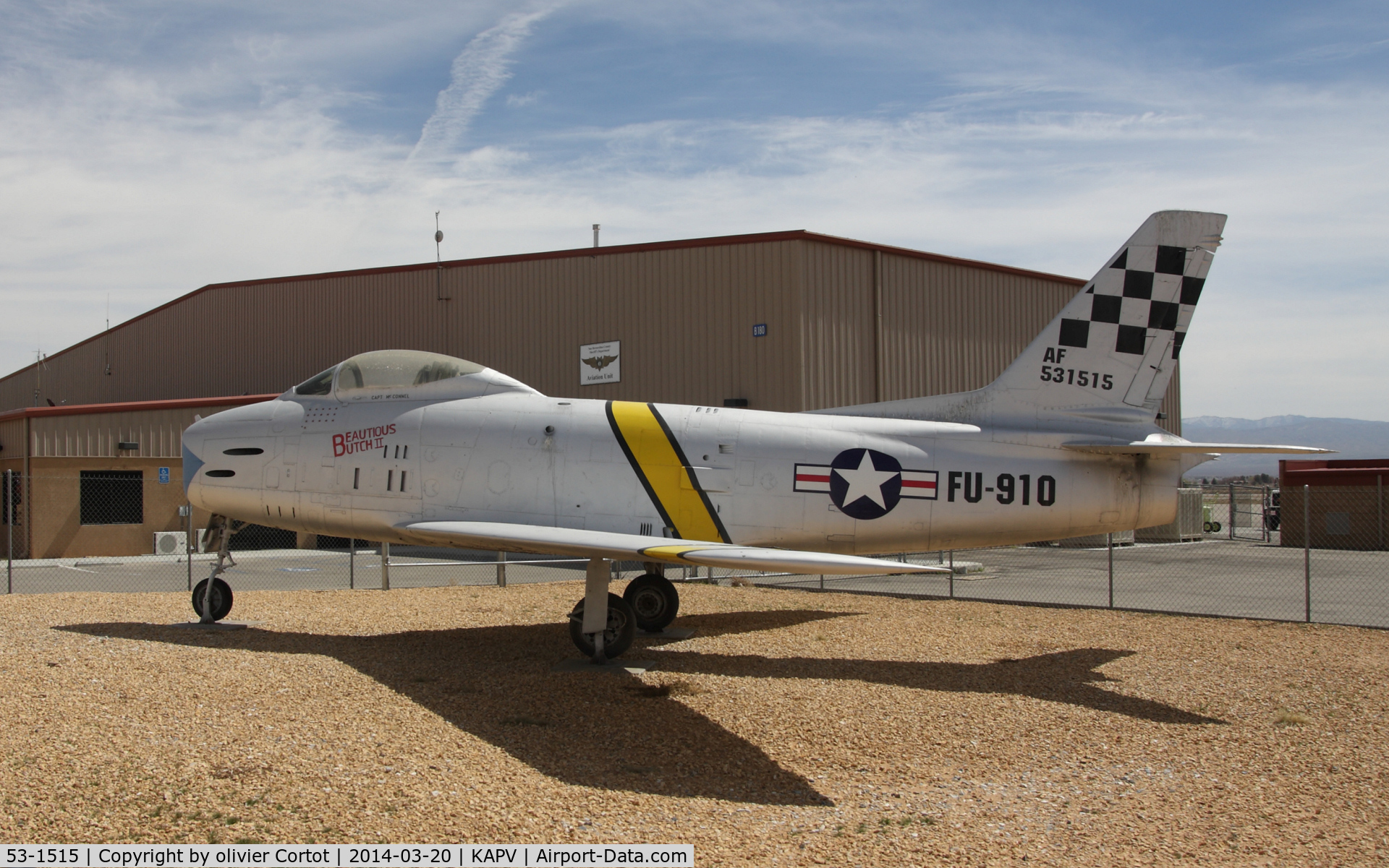 53-1515, 1953 North American F-86H-10-NH Sabre C/N 203-287, Apple valley airport